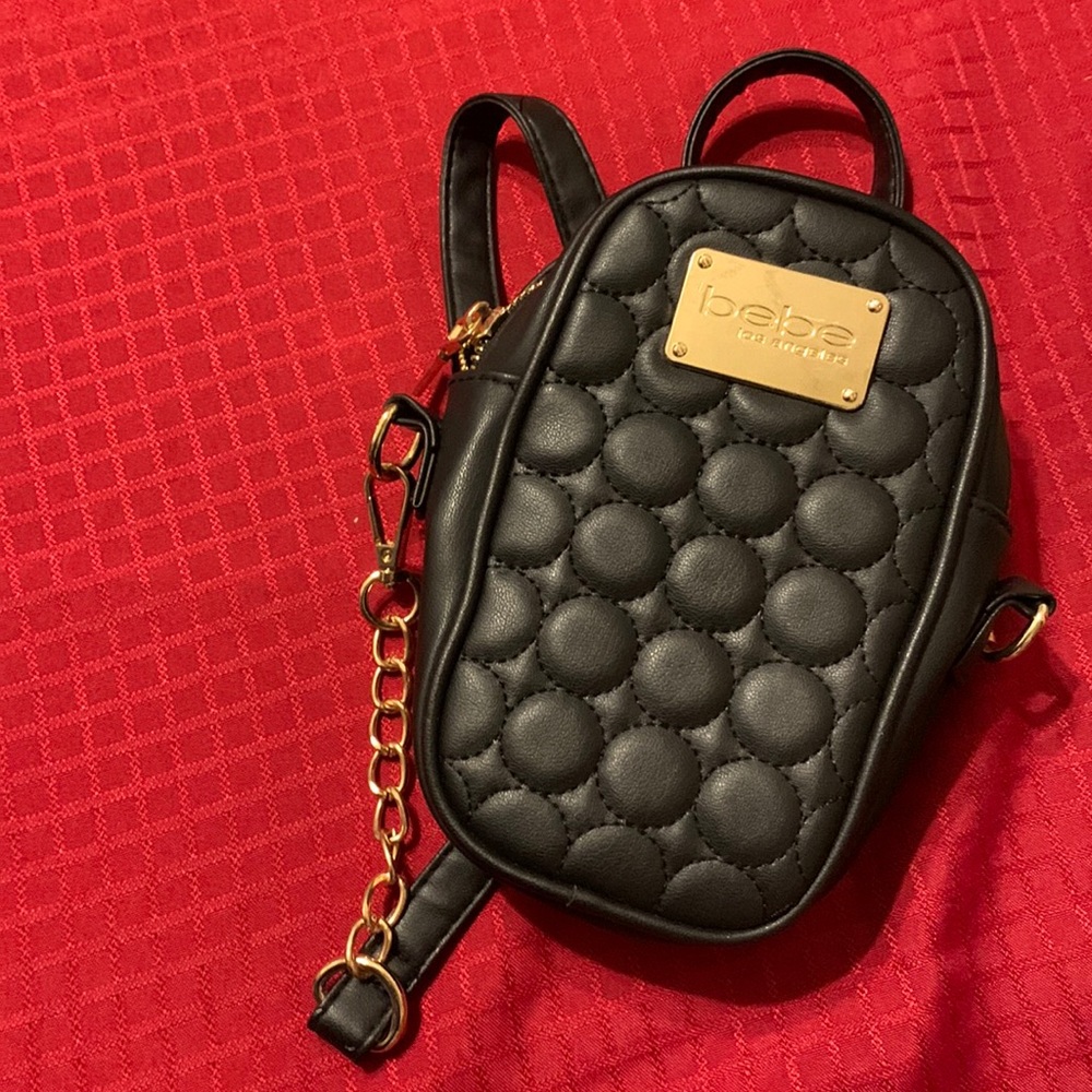 Black Bebe cross body wallet